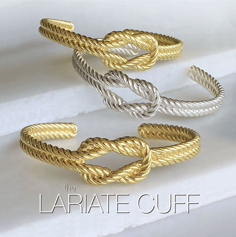 Lariat "Love Me Knot" Bracelet - 14K Gold on Brass - www.urban-equestrian.com