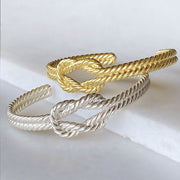 Lariat "Love Me Knot" Bracelet - Sterling Silver & Brass - www.urban-equestrian.com