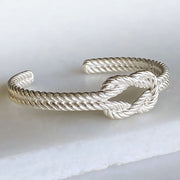Lariat "Love Me Knot" Bracelet - Sterling Silver & Brass - www.urban-equestrian.com