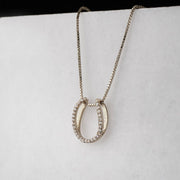 Levade Horseshoe Necklace - silver - www.urban-equestrian.com