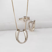Levade Horseshoe Necklace - silver - www.urban-equestrian.com