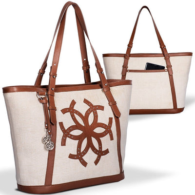 Lexington Tote - Chestnut/Ivory - www.urban-equestrian.com