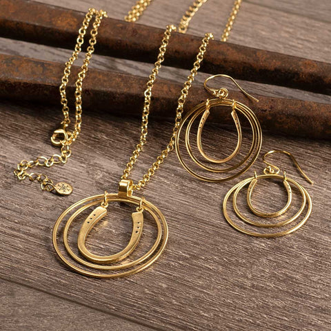 Luck N Rings - Gold Earring - www.urban-equestrian.com