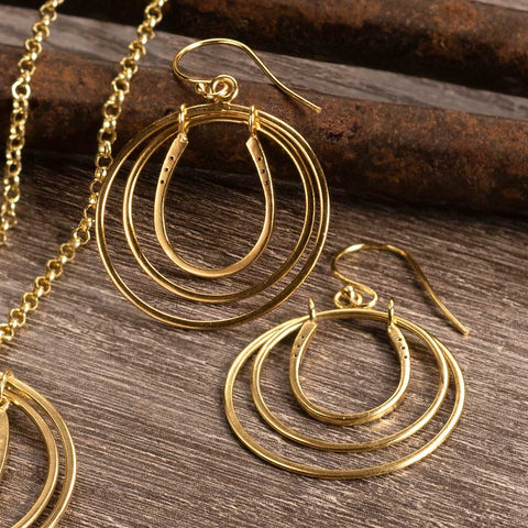Luck N Rings - Gold Earring - www.urban-equestrian.com