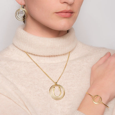 Luck N Rings - Gold Earring - www.urban-equestrian.com