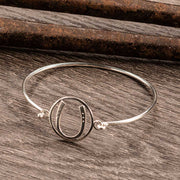 Lucky Horseshoe Bracelet - Silver - www.urban-equestrian.com