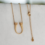Lucky Nail Necklace- Gold - www.urban-equestrian.com