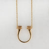 Lucky Nail Necklace- Gold - www.urban-equestrian.com
