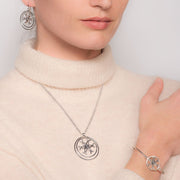 Medallion Horseshoe Earrings - Silver - www.urban-equestrian.com