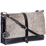 Mirada Cowhide Crossbody - Grey/Black - www.urban-equestrian.com