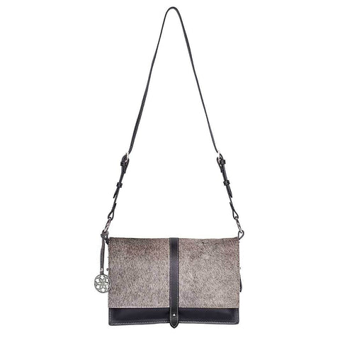 Mirada Cowhide Crossbody - Grey/Black - www.urban-equestrian.com