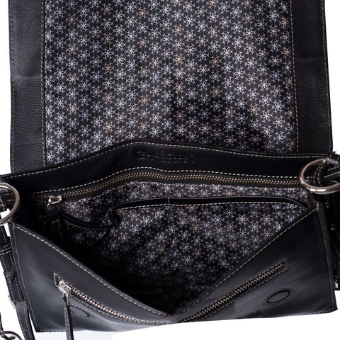 Mirada Cowhide Crossbody - Grey/Black - www.urban-equestrian.com