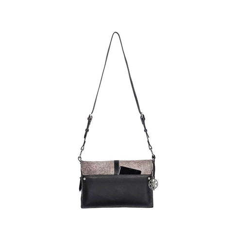Mirada Cowhide Crossbody - Grey/Black - www.urban-equestrian.com