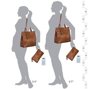 Mirada Cowhide Tote Bag - Chestnut - www.urban-equestrian.com