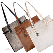 Mirada Cowhide Tote Bag - Chestnut - www.urban-equestrian.com
