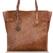 Mirada Cowhide Tote Bag - Chestnut - www.urban-equestrian.com