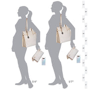 Mirada Cowhide Tote Bag - Ivory - www.urban-equestrian.com