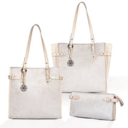 Mirada Cowhide Tote Bag - Ivory - www.urban-equestrian.com