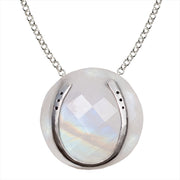 Moonstone Horseshoe Necklace - www.urban-equestrian.com