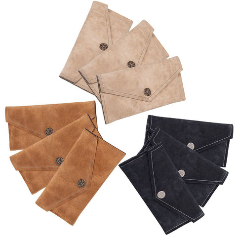Ranchera Suede Clutch - Chestnut - www.urban-equestrian.com