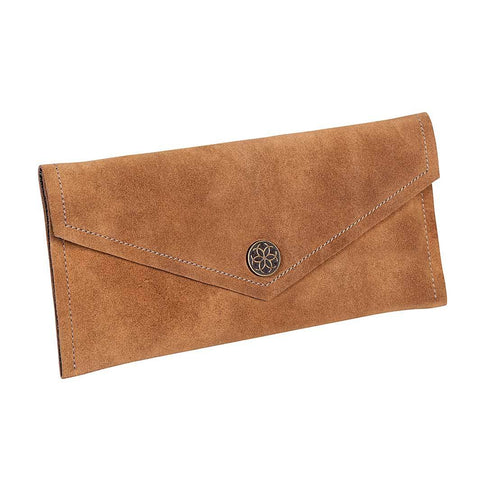 Ranchera Suede Clutch - Chestnut - www.urban-equestrian.com