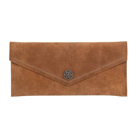 Ranchera Suede Clutch - Chestnut - www.urban-equestrian.com