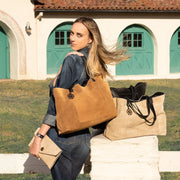 Ranchera Suede Tote - Sand - www.urban-equestrian.com
