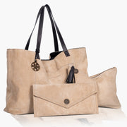 Ranchera Suede Tote - Sand - www.urban-equestrian.com