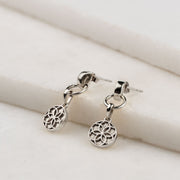 Signature Coin Earrings - Silver - www.urban-equestrian.com