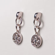 Signature Coin Earrings - Silver - www.urban-equestrian.com