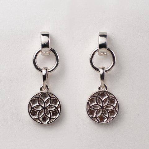 Signature Coin Earrings - Silver - www.urban-equestrian.com