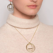 Stirrup N Rings Earrings - Gold - www.urban-equestrian.com