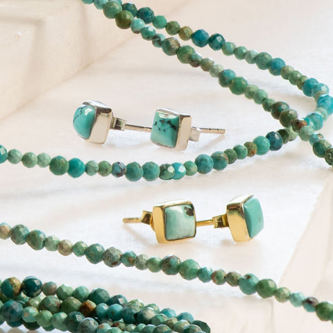 Turquoise Necklace to Bracelet - Gold or Silver Coin - www.urban-equestrian.com