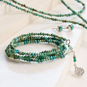 Turquoise Necklace to Bracelet - Gold or Silver Coin - www.urban-equestrian.com